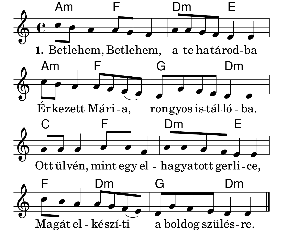 Betlehem, Betlehem (akkordos)