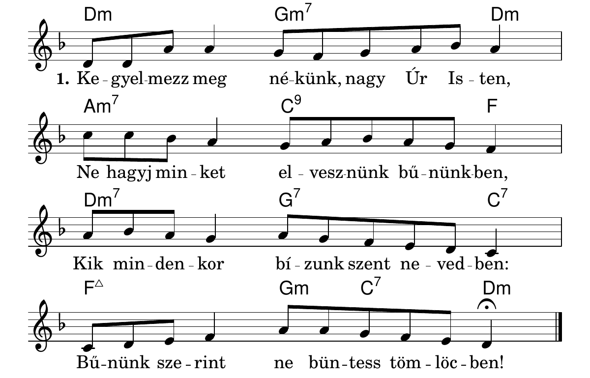 Kegyelmezz meg nékünk, nagy Úr Isten