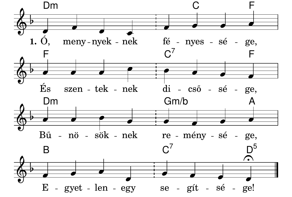 Ó, mennyeknek fényessége