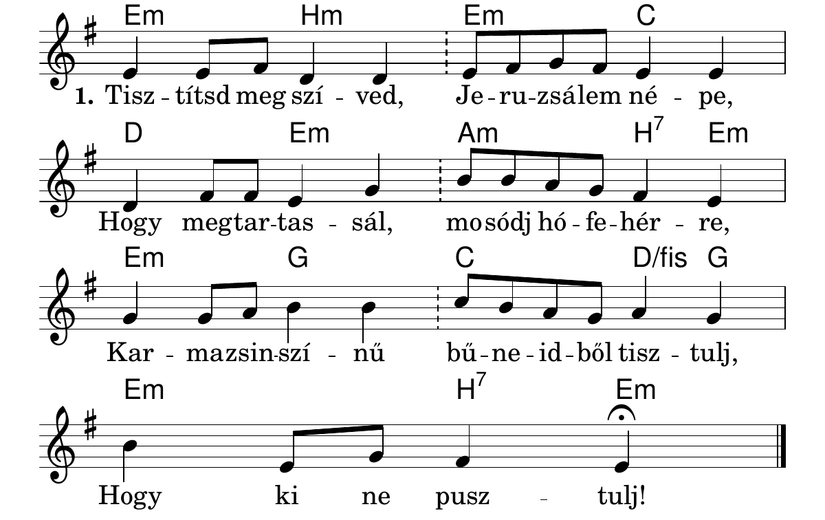 Tisztítsd meg szíved, Jeruzsálem népe!