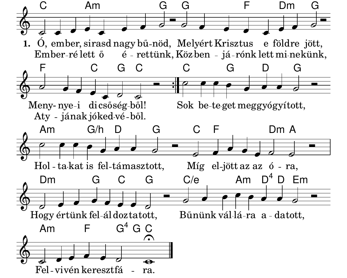 Ó, ember, sirasd nagy bűnöd